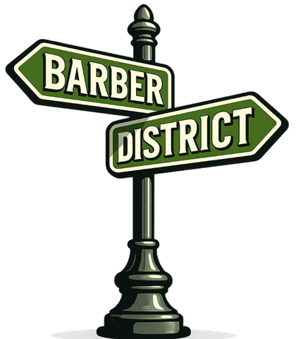 Barber District street sign logo